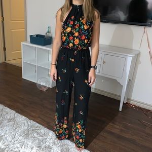 Forever 21 Contemporary floral jumpsuit